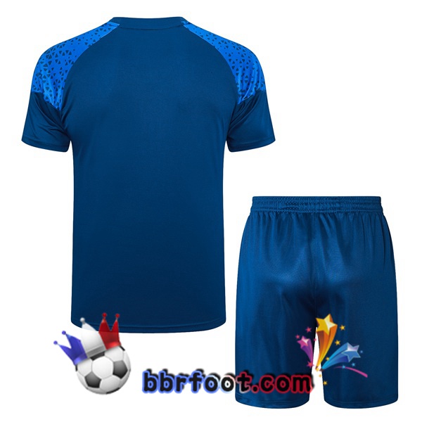 Ensemble Training T-Shirts Marseille OM + Shorts Bleu 2023/2024