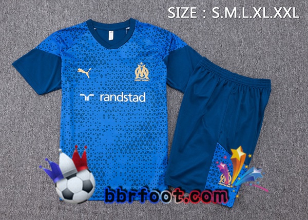 Ensemble Training T-Shirts Marseille OM + Shorts Bleu 2023/2024