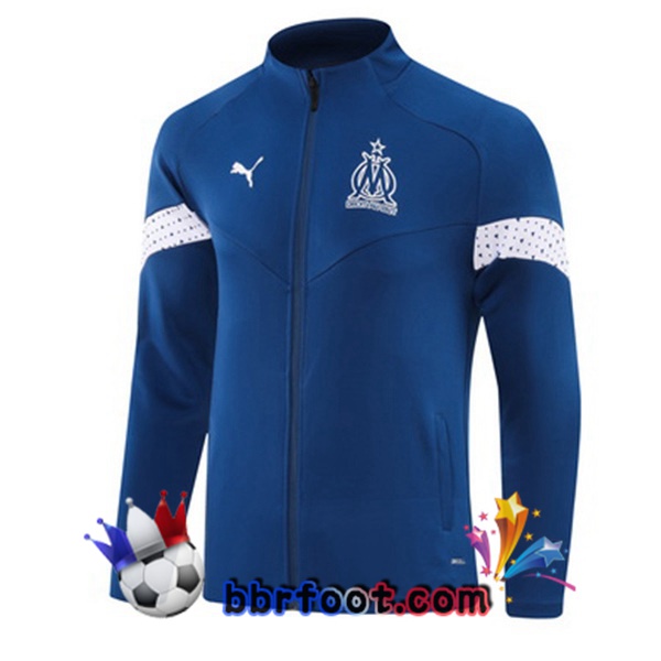 Veste Foot Marseille OM Bleu Royal 2023/2024