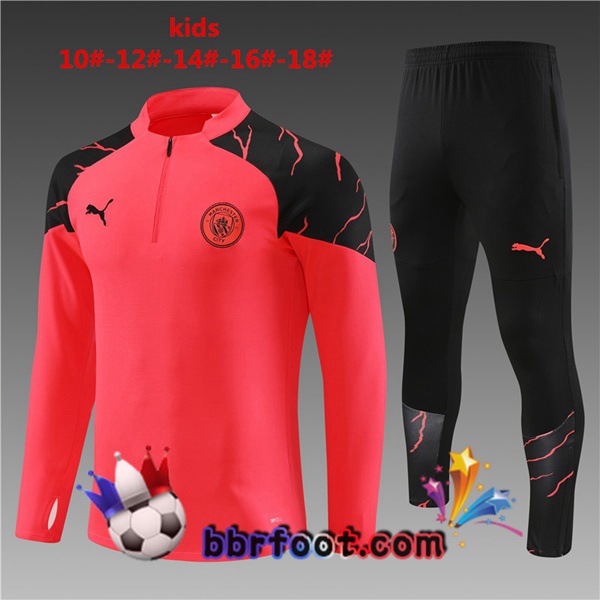 Survetement Foot Manchester City Enfant Rouge 2023/2024