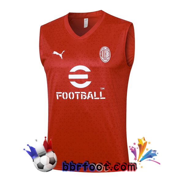 Gilet Foot AC Milan Rouge 2023/2024 Gilet Foot AC Milan Rouge 2023/2024