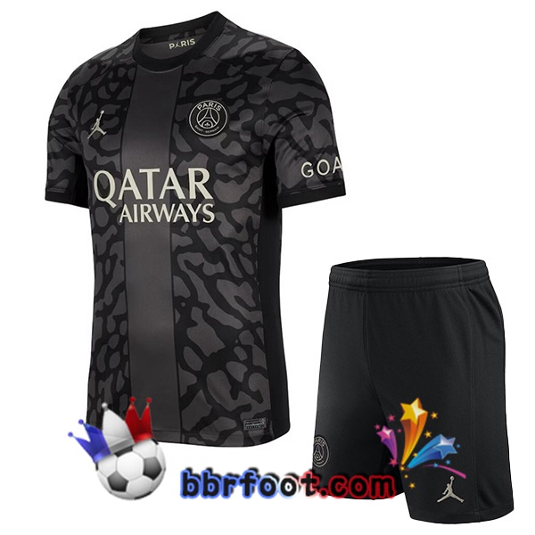 Maillot Foot Paris PSG Enfant Third Noir 2023/2024