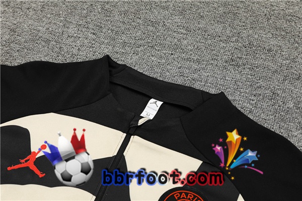 Survetement Foot JORDAN Paris PSG Noir Jaune 2023/2024