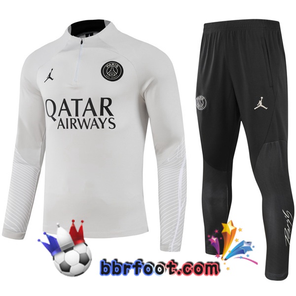 Survetement Foot JORDAN Paris PSG Gris 2023/2024