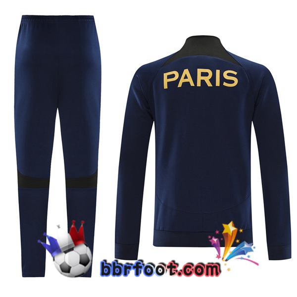 Survetement Foot - Veste Paris PSG Bleu Royal 2023/2024