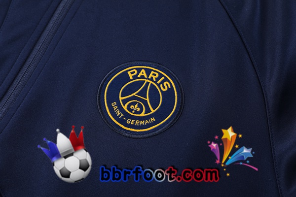 Survetement Foot - Veste Paris PSG Bleu Royal 2023/2024