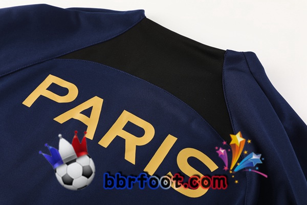 Survetement Foot - Veste Paris PSG Bleu Royal 2023/2024