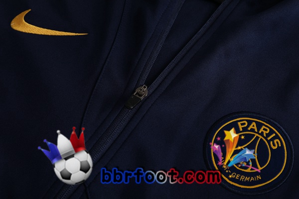 Survetement Foot - Veste Paris PSG Bleu Royal 2023/2024