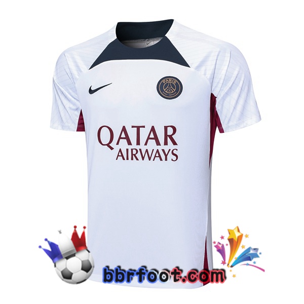Training T-Shirts Paris PSG Blanc 2023/2024