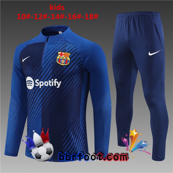 Survetement Foot FC Barcelone Enfant Bleu 2023/2024
