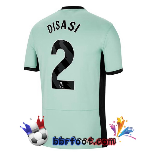 Maillot Foot FC Chelsea (Disasi 2) Third Vert 2023/2024