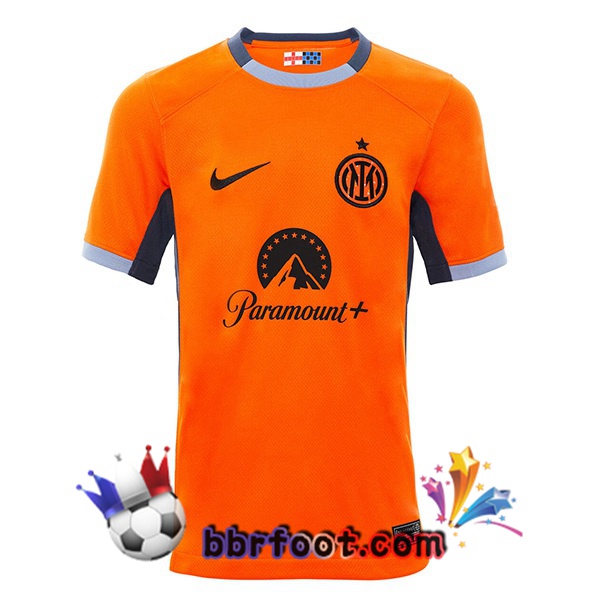 Maillot Foot Inter Milan Third Orange 2023/2024