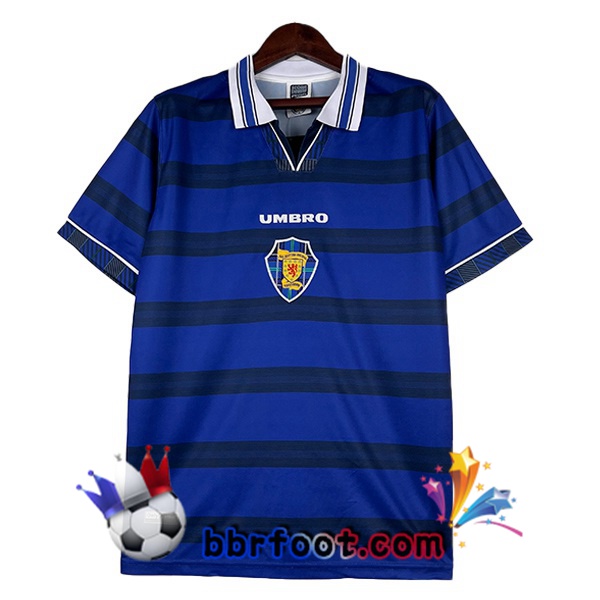 Maillot Foot Écosse Retro Domicile Bleu 1998