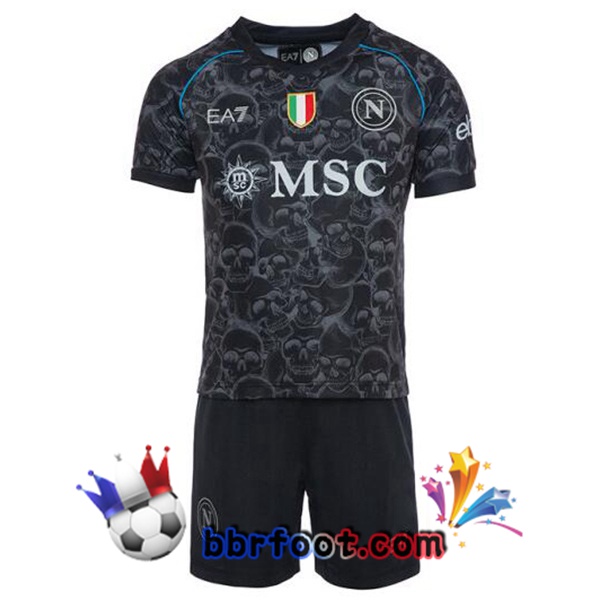 Maillot Foot SSC Naples Enfant Halloween Noir 2023/2024