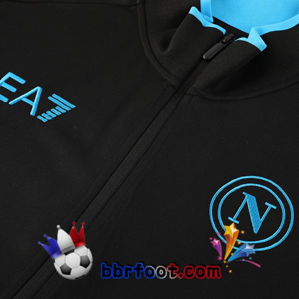 Survetement Foot - Veste SSC Naples Noir 2023/2024