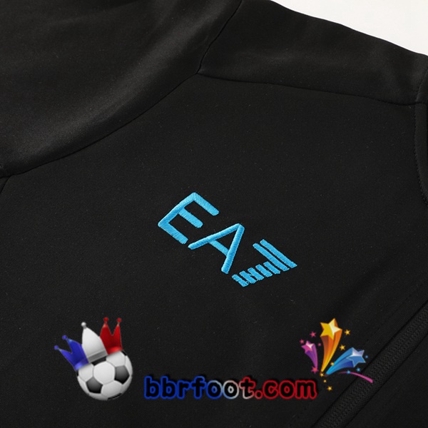 Survetement Foot - Veste SSC Naples Noir 2023/2024