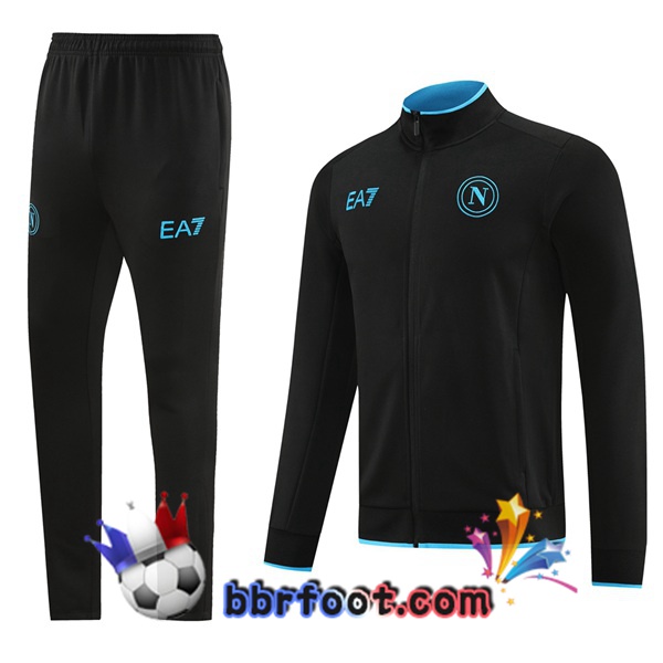 Survetement Foot - Veste SSC Naples Noir 2023/2024