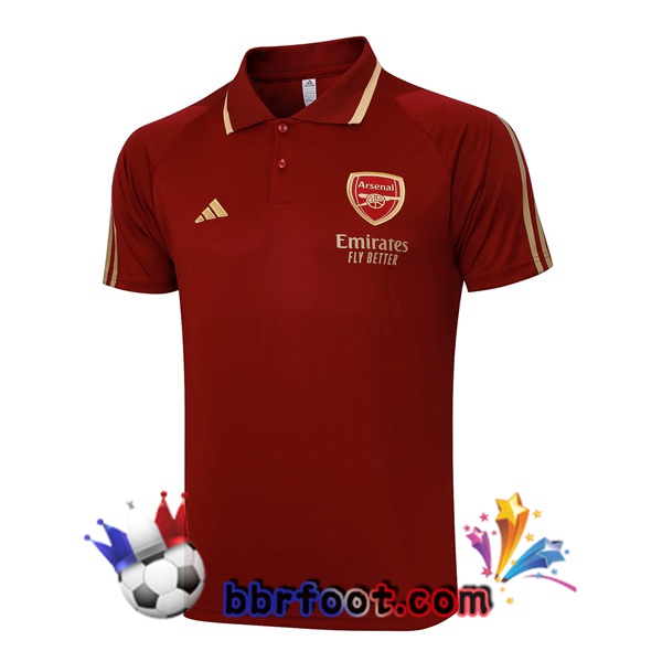 Polo Foot Arsenal Rouge 2023/2024