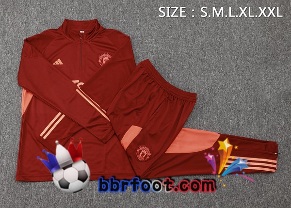 Survetement Foot Manchester United Rouge 2023/2024