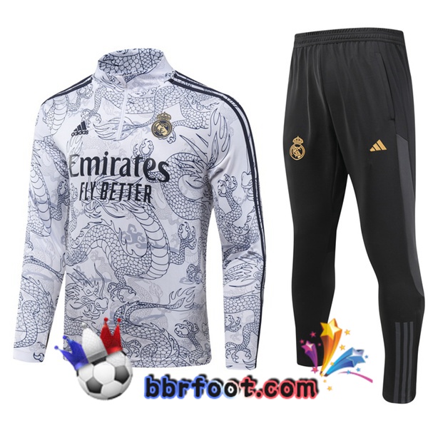 Survetement Foot Real Madrid Blanc 2023/2024