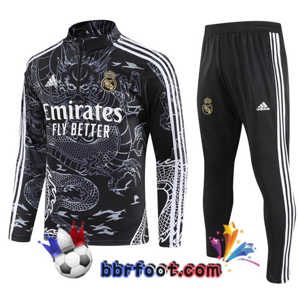 Survetement Foot Real Madrid Noir 2023/2024 Survetement Foot Real Madrid Noir 2023/2024