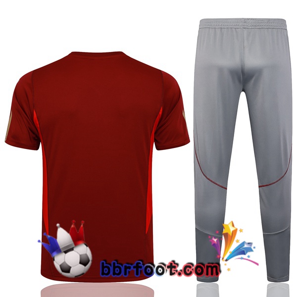 Ensemble Training T-Shirts Arsenal + Shorts Rouge 2023/2024