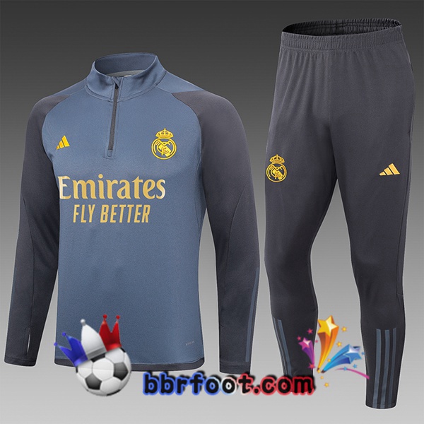 Survetement Foot Real Madrid Enfant Gris 2023/2024