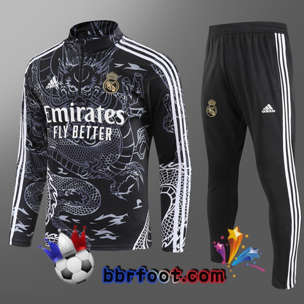 Survetement Foot Real Madrid Enfant Noir 2023/2024