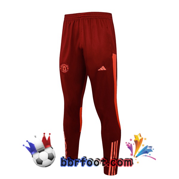 Pantalon Foot Manchester United Rouge 2023/2024