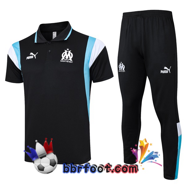 Polo Foot Marseille OM + Pantalon Noir 2023/2024