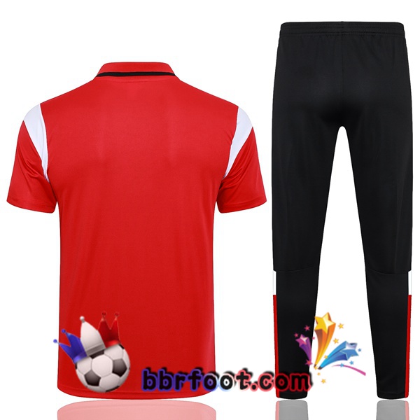 Polo Foot AC Milan + Pantalon Rouge 2023/2024