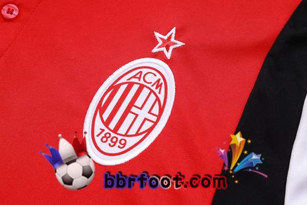 Polo Foot AC Milan + Pantalon Rouge 2023/2024