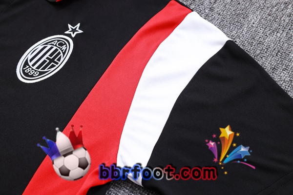 Polo Foot AC Milan + Pantalon Noir 2023/2024