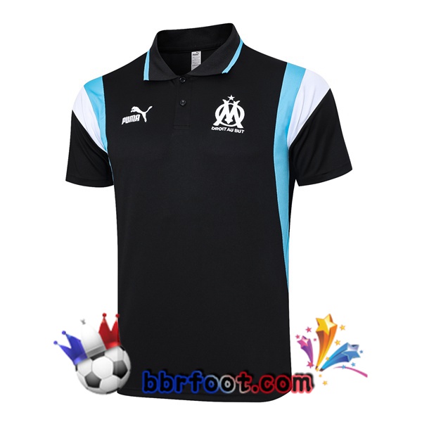 Polo Foot Marseille OM Noir 2023/2024