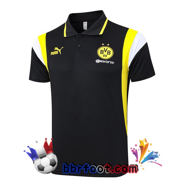 Polo Foot Dortmund BVB Noir 2023/2024