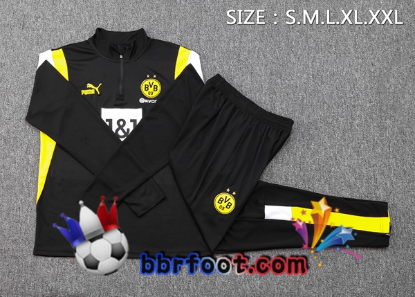 Survetement Foot Dortmund BVB Noir 2023/2024