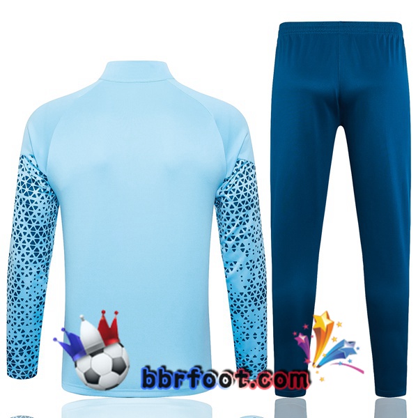 Survetement Foot - Veste Manchester City Bleu 2023/2024