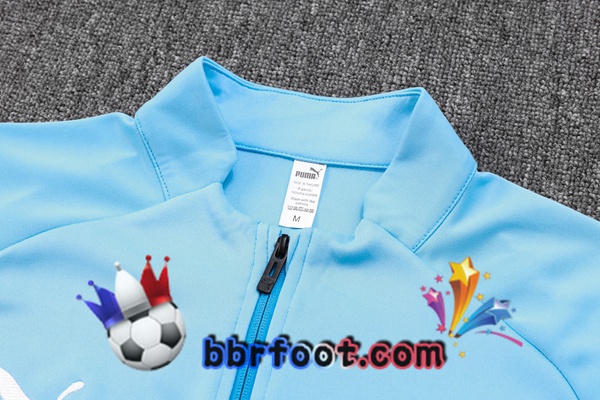 Survetement Foot - Veste Manchester City Bleu 2023/2024