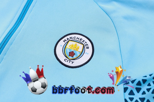 Survetement Foot - Veste Manchester City Bleu 2023/2024
