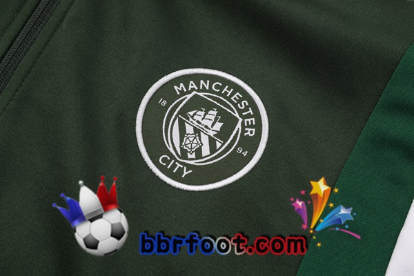 Survetement Foot - Veste Manchester City Vert 2023/2024