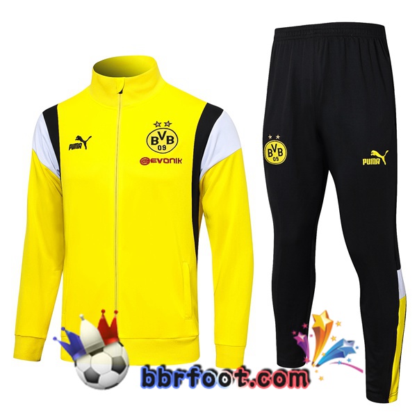 Survetement Foot - Veste Dortmund BVB Jaune 2023/2024