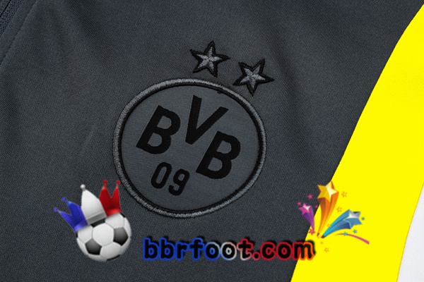 Survetement Foot - Veste Dortmund BVB Gris 2023/2024