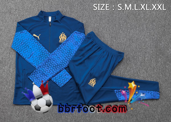 Survetement Foot - Veste Marseille OM Bleu 2023/2024