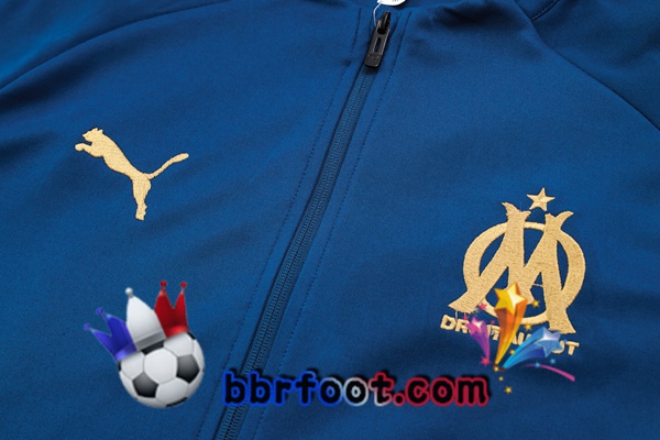 Survetement Foot - Veste Marseille OM Bleu 2023/2024