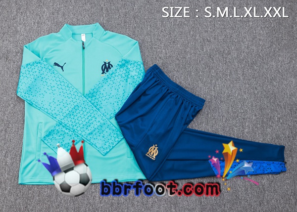 Survetement Foot - Veste Marseille OM Bleu 2023/2024