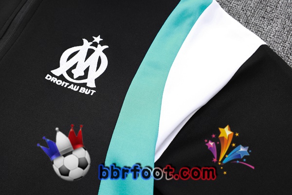 Survetement Foot - Veste Marseille OM Noir 2023/2024