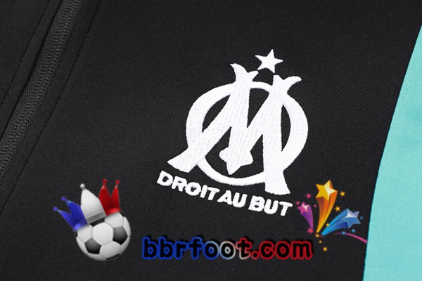 Survetement Foot - Veste Marseille OM Noir 2023/2024