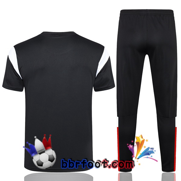 Ensemble Training T-Shirts AC Milan + Pantalon Noir 2023/2024