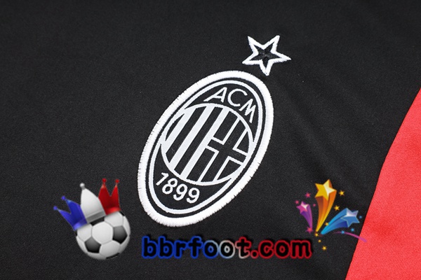Ensemble Training T-Shirts AC Milan + Pantalon Noir 2023/2024