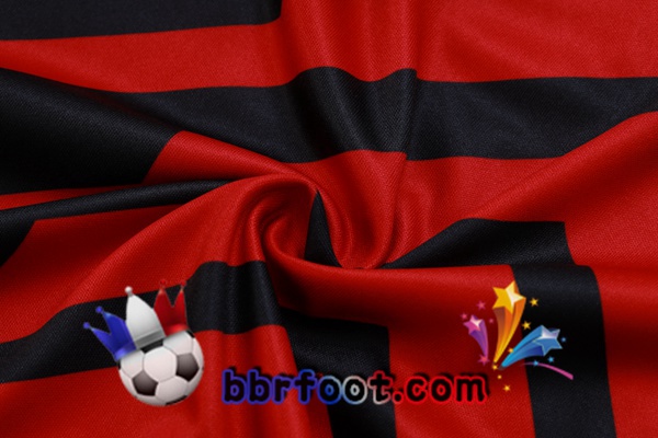 Ensemble Training T-Shirts AC Milan + Pantalon Noir Rouge 2023/2024